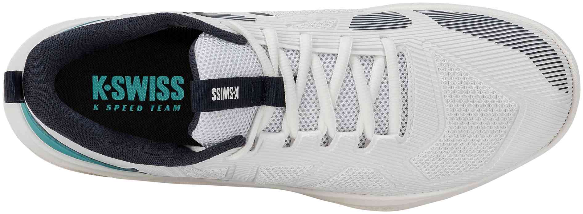 Кроссовки мужские K-Swiss K-Speed Team FW26, Белые/Ярко-синие/Чёрные карбон (р. 43)