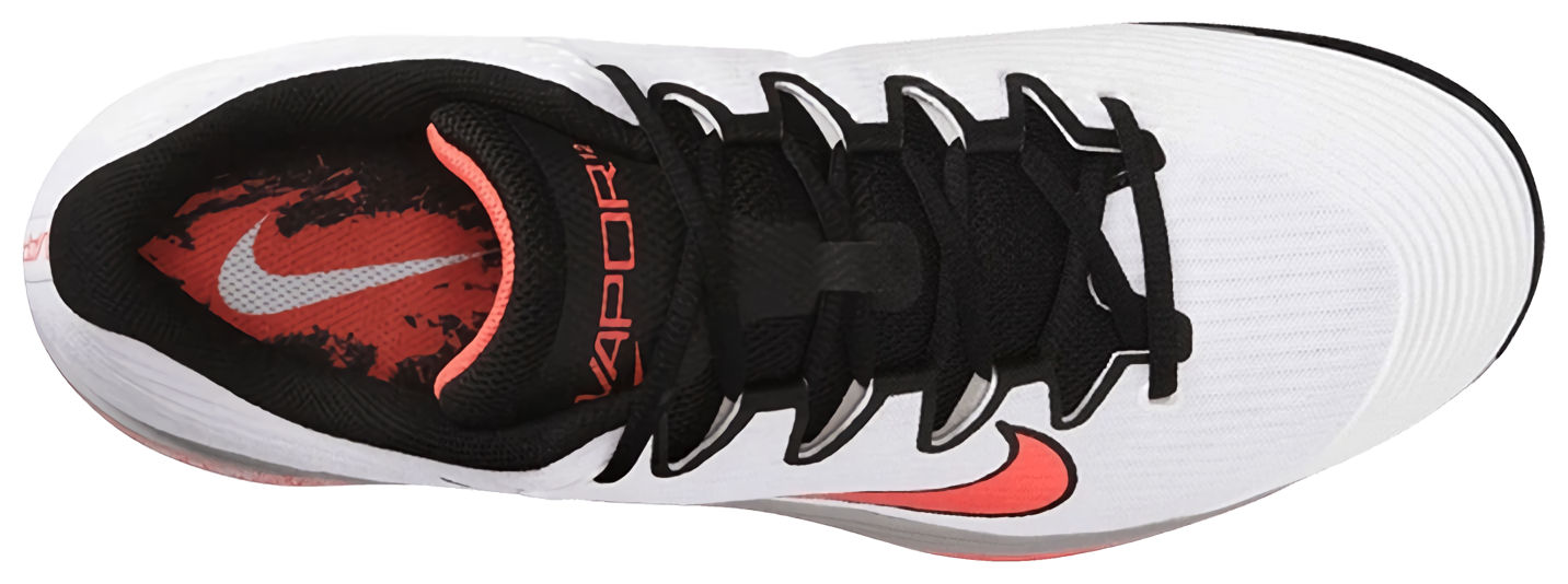 Кроссовки мужские Nike Vapor 12 HC Premium, Белые/Оранжевые/Серые, для харда, с технологией Air Zoom (р. EUR 45)