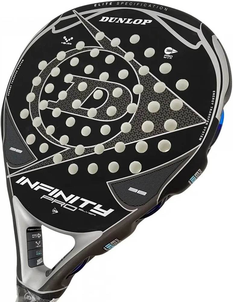 (EU) Ракетка для падел тенниса Dunlop Infinity Pro G1 Hl Silver