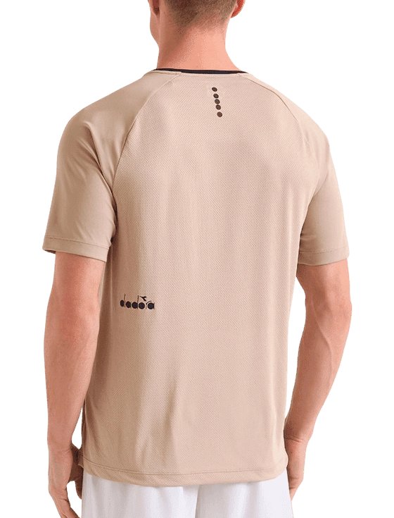 Футболка мужская Diadora SS T-Shirt Tennis M, Бежевая (S)