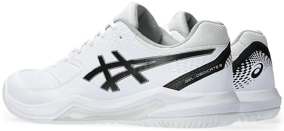 Кроссовки мужские Asics GEL-DEDICATE 8, Белые/Черные (р. 27,5)