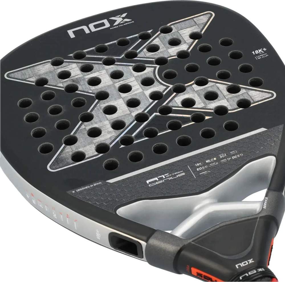 (EU) Ракетка для падел тенниса Nox At Genius Attack 18K Agustín Tapia 2024