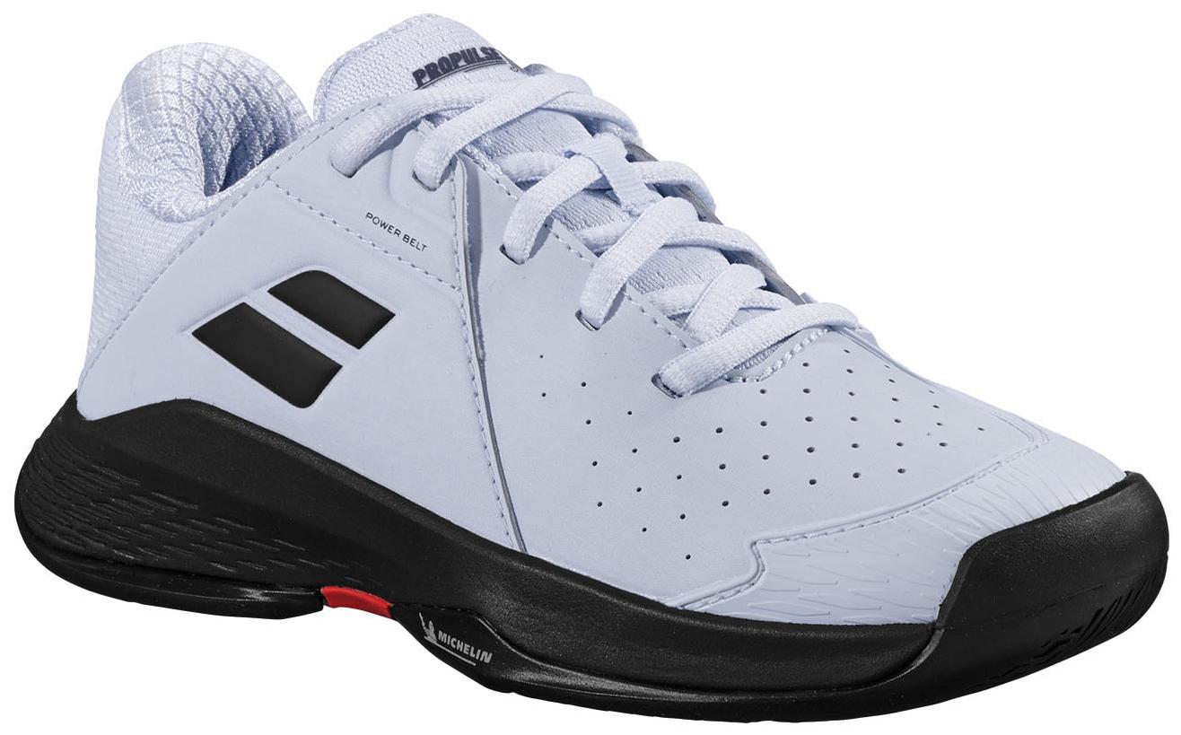 Кроссовки для мальчиков Babolat Propulse Junior 3 All Court, Белые/Чёрные (р. 35,5)