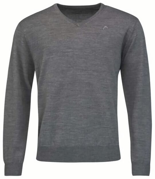 (EU) Свитер мужской Head с v-вырезом, Серый (XL)