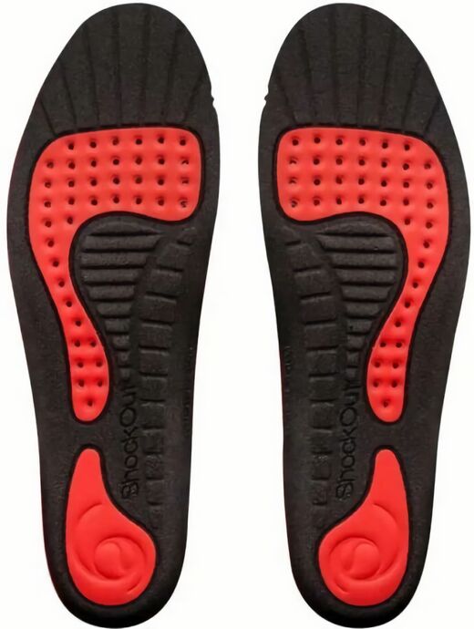 (EU) Стельки Shockout Supreme, Черно-красные (38 р)