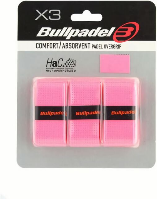 (EU) Овергрип для ракетки Bullpadel, Розовый (12 шт)