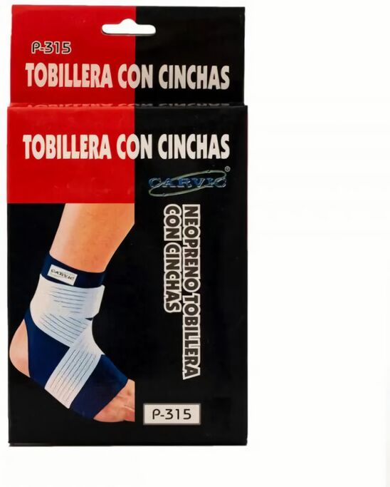 (EU) Неопреновый бандаж для голеностопа Softee, P315.Uni, Синий