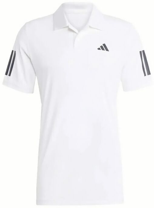 (EU) Поло мужское Adidas Club с тремя полосками KUE81, Белое (M)