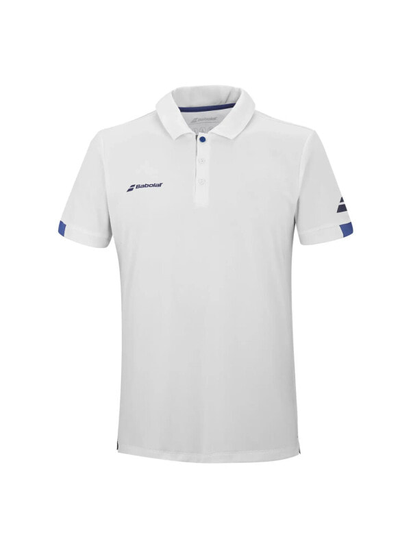 (EU) Поло для мальчиков Babolat Play, Белое (XL/XXL)