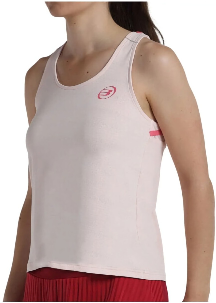 (EU) Майка женская Bullpadel Edrar с технологией Drylum, Розовая (XL)
