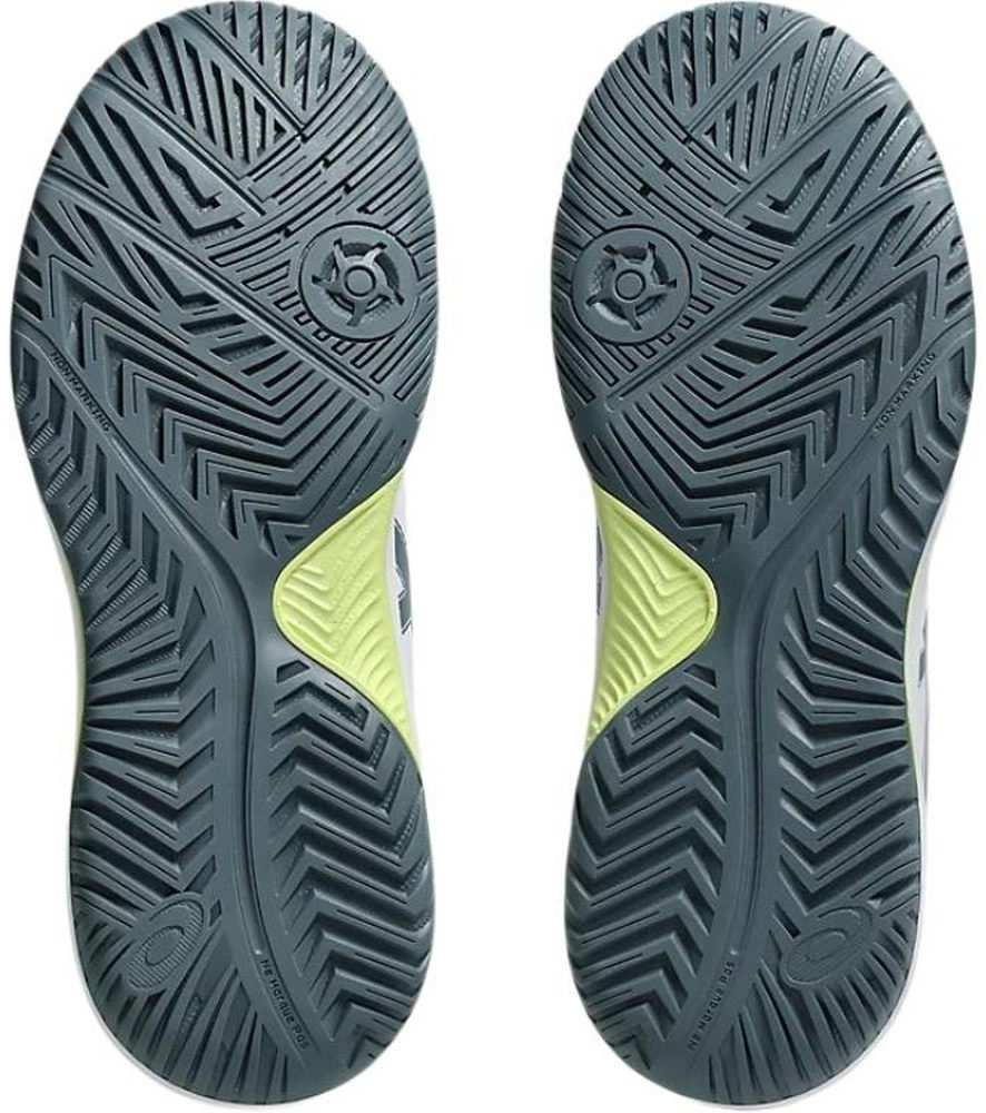 Кроссовки для мальчиков Asics GEL-DEDICATE 8 GS, Белые/Темно-зеленые, с технологией GEL (р. 35)