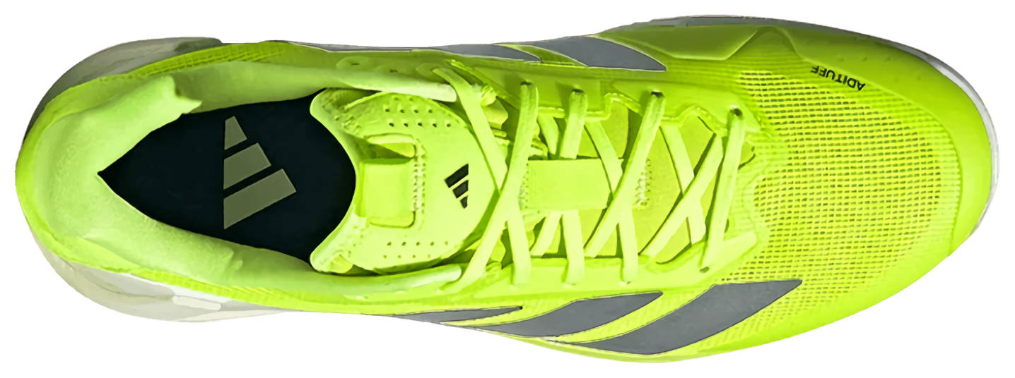 Кроссовки женские Adidas Adizero Ubersonic 5 теннисные, Светлый Лимон/Металлик/Ярко-Желтый (р. EUR 38)