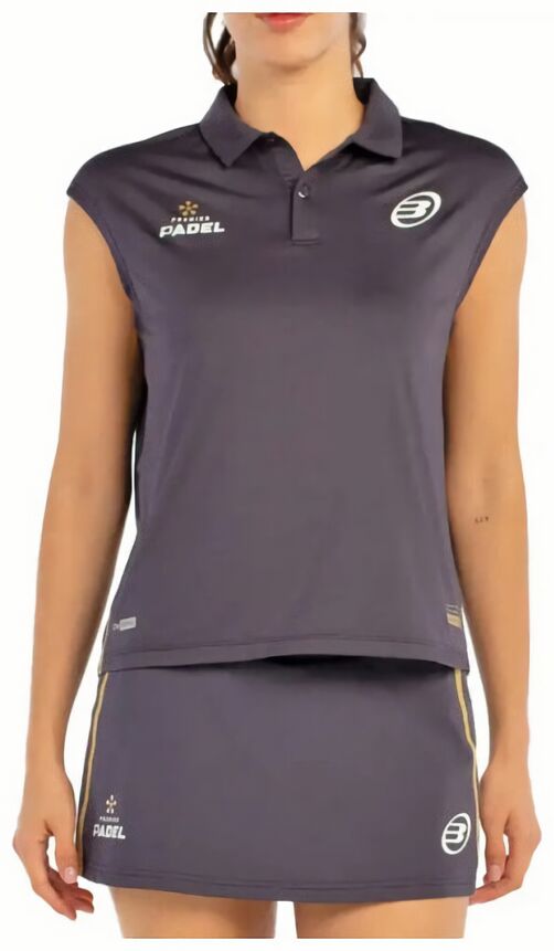 (EU) Поло женское Bullpadel Acido, Серое (S)