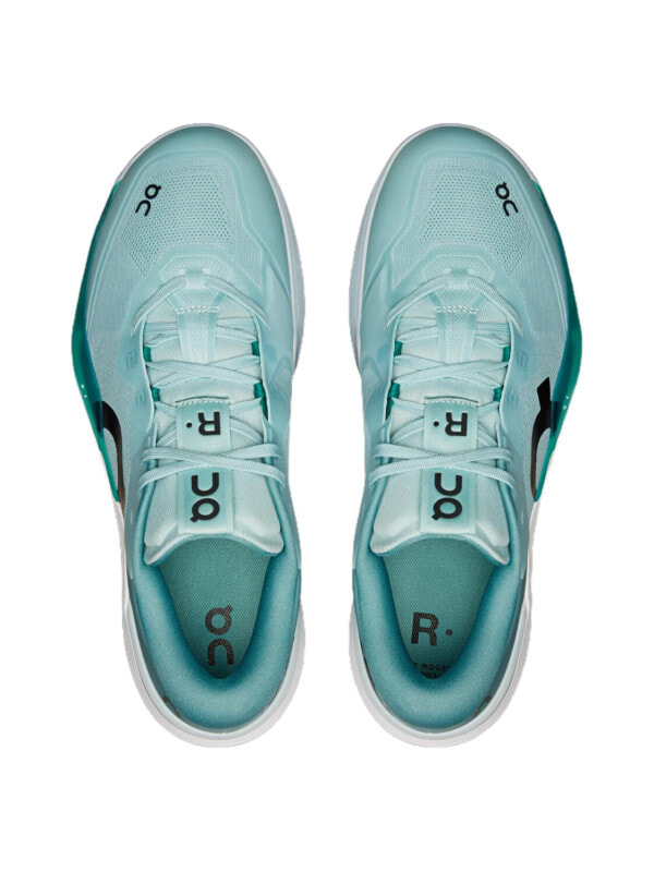 On THE ROGER Pro 3 Tennis Shoes Men's Low Top Teal