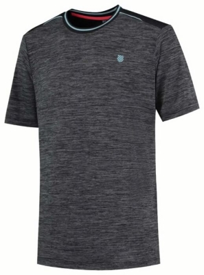 (EU) Футболка мужская Kswiss Hypercourt Lange, Чёрная (S)