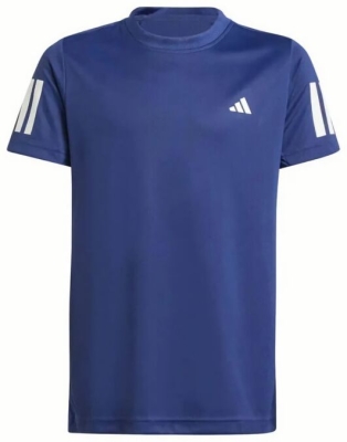 (EU) Футболка для мальчиков Adidas B Club 3Stripes KQJ40, Тёмно-синяя (рост 140 см)