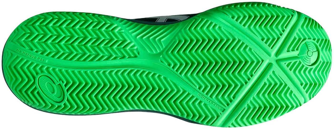 Кроссовки мужские Asics Gel-Dedicate 8, Черный/Зеленый (EUR 42.5)