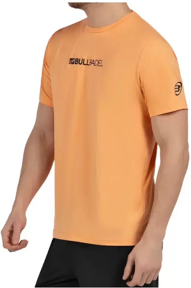 (EU) Футболка унисекс Bullpadel Coledil с быстросохнущей тканью, рефлективными деталями, Оранжевая (XL)
