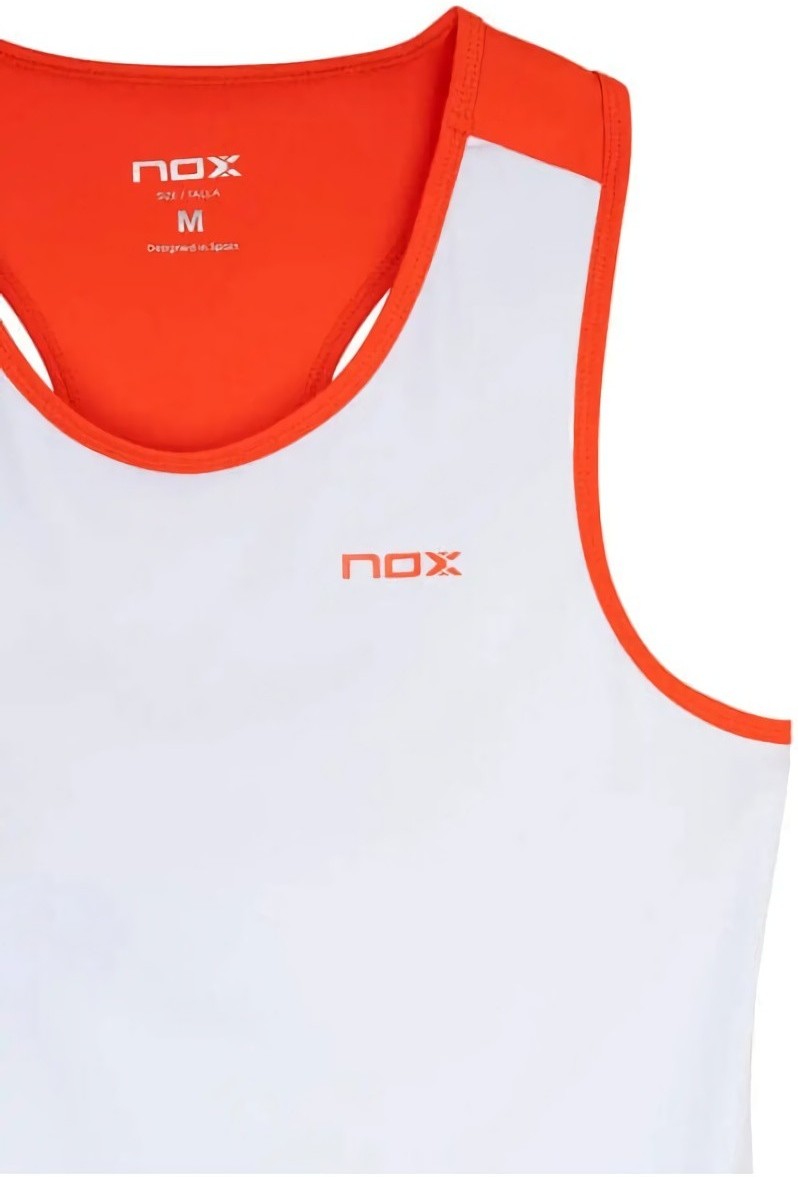 (EU) Майка женская Nox Team, Оранжевая, Белая (L)