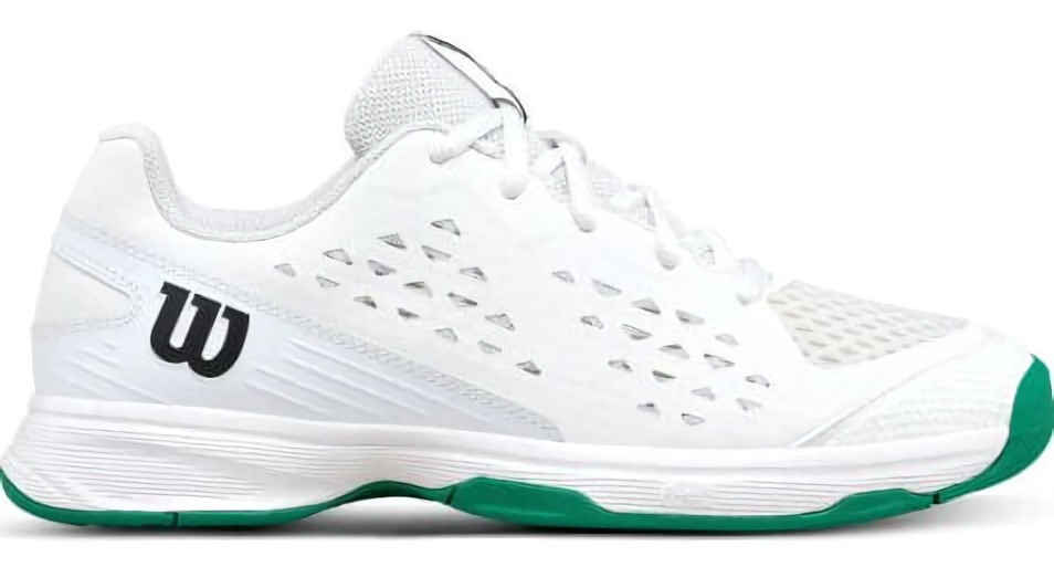 (EU) Кроссовки женские Wilson Rush Pro L White/Green Junior, Белые (р. 36 2/3)