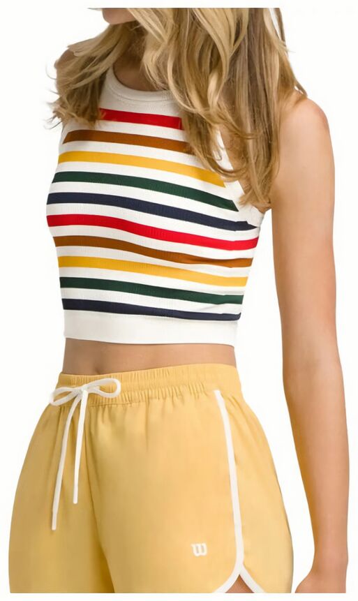 (EU) Майка женская Wilson On The Daily Brami, Бежевая (XS)