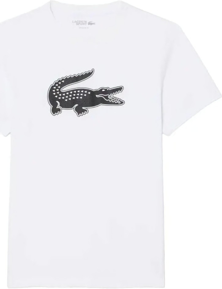 (EU) Футболка мужская Lacoste Core Performance, Белая, Чёрная (S)