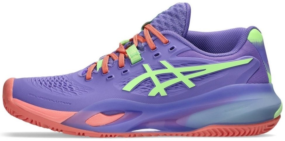 Кроссовки женские Asics Gel Resolution X Padel, Фиолетовые/Салатовые (р. 26)