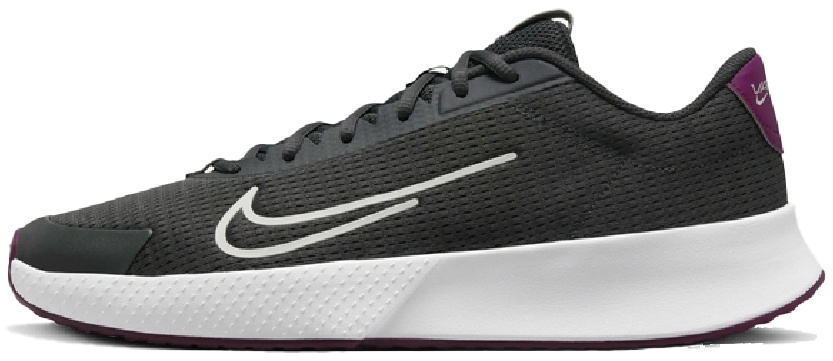 Кроссовки мужские Nike Court Vapor Lite 2, Чёрные/Красные, для жёстких покрытий (р. 43,5)