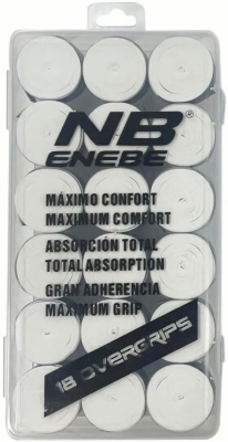 (EU) Овергрип для ракетки Enebe, A003779.002, Белый (18 шт)