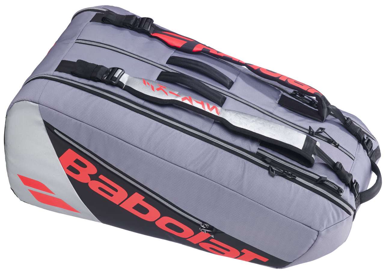Чехол для ракеток Babolat Pure Strike 2025 Carbon, на 9 ракеток, Серый