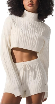 (CN) Свитер женский Alo Yoga Knitwear Ivory, Бежевый (M)