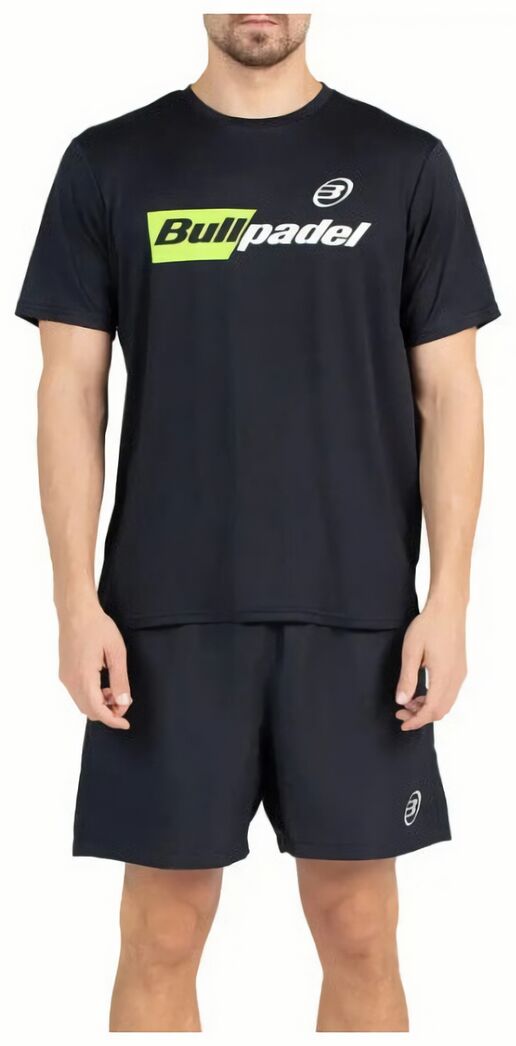 (EU) Футболка мужская Bullpadel, Чёрная (XL)