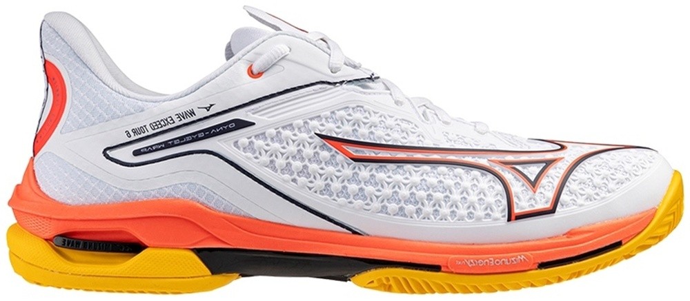 Кроссовки унисекс Mizuno Wave Exceed Tour 6 CC, Белый/Темно-синий, для грунтовых кортов (р. 45)