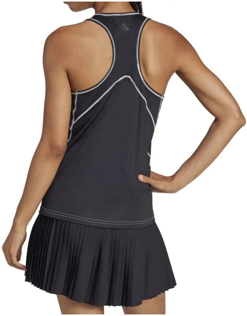 (EU) Майка женская Adidas Club Tank Top, Чёрная (2XS)