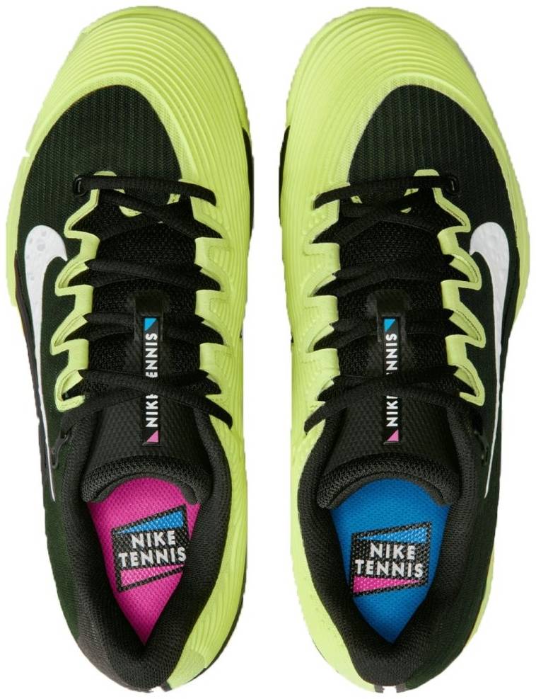 Кроссовки женские Nike Vapor 12 Hard Court Premium, Черные/Салатовые, для твердых кортов (р. 27)
