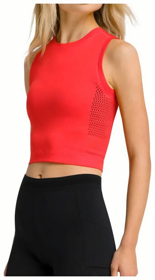 (EU) Майка женская Wilson Pro бесшовная, Красная (XL)