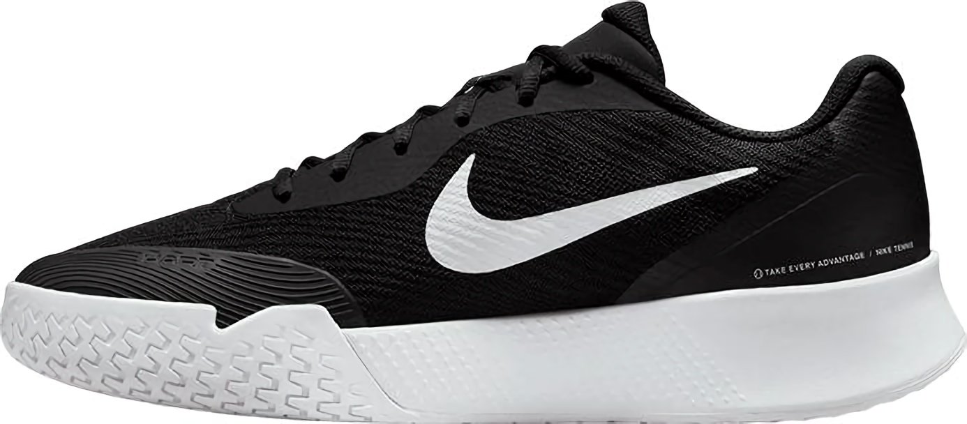 Кроссовки мужские Nike Court Vapor Lite 3 HC, Черные/Белые (р. 41)