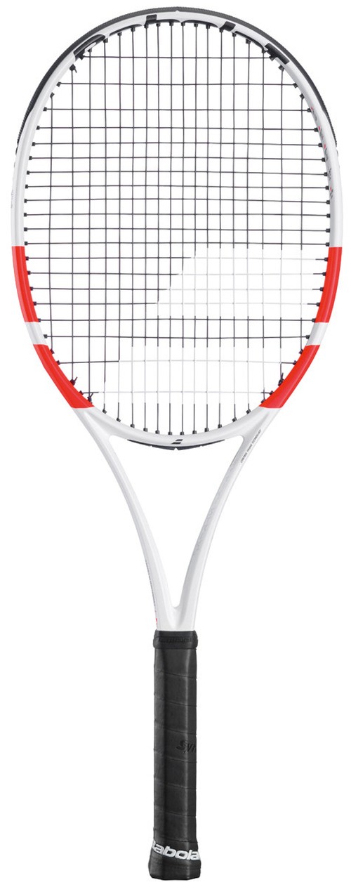 Ракетка для тенниса Babolat Pure Strike 98 18/20, с натяжкой, ручка 2, Серая/Ярко-красная