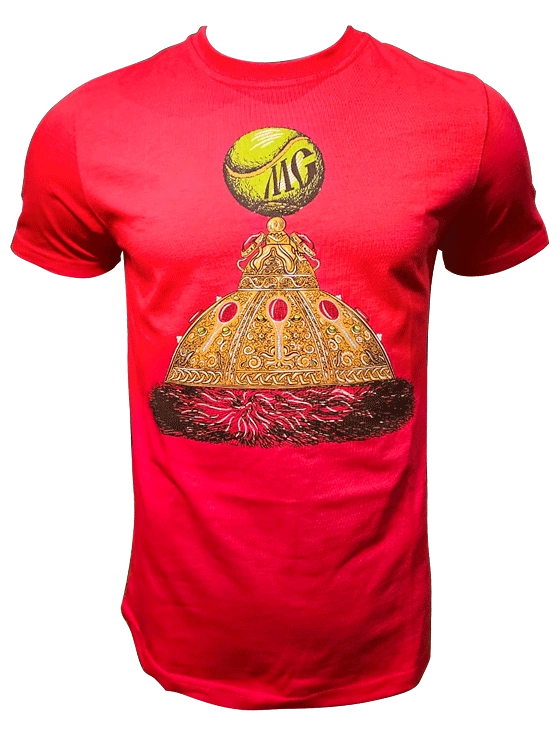 Футболка мужская Tennis Technology King Of Tennis M, Красная (XS)