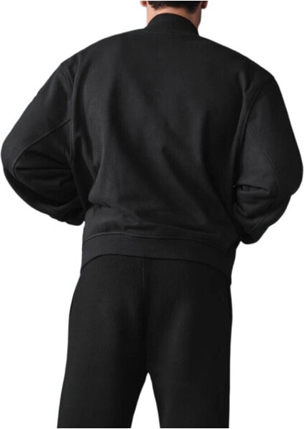 (CN) Бомбер Alo Yoga Renown Varsity Jacket, Чёрный (S)