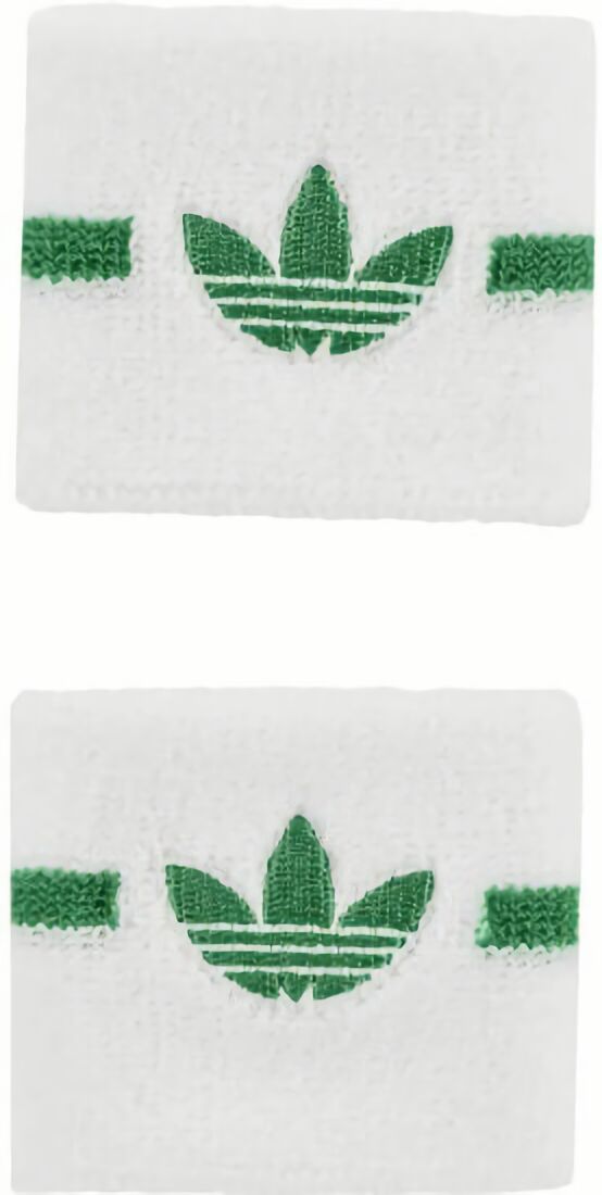 (EU) Напульсник Adidas Tennis S Originals, JW8533, Бело-зеленые (2 шт)