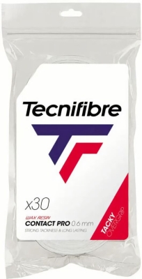 (EU) Овергрип для ракетки Tecnifibre Contact Pro, Белый (30 шт)