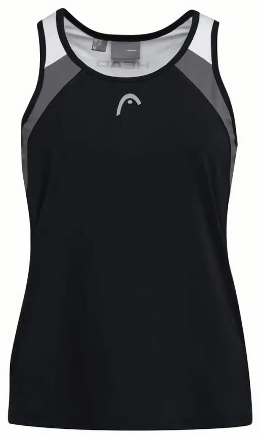 (EU) Топ для девочек Head Club 22 Tank Top BK 816411 Юниор, Чёрная (рост 152 см)