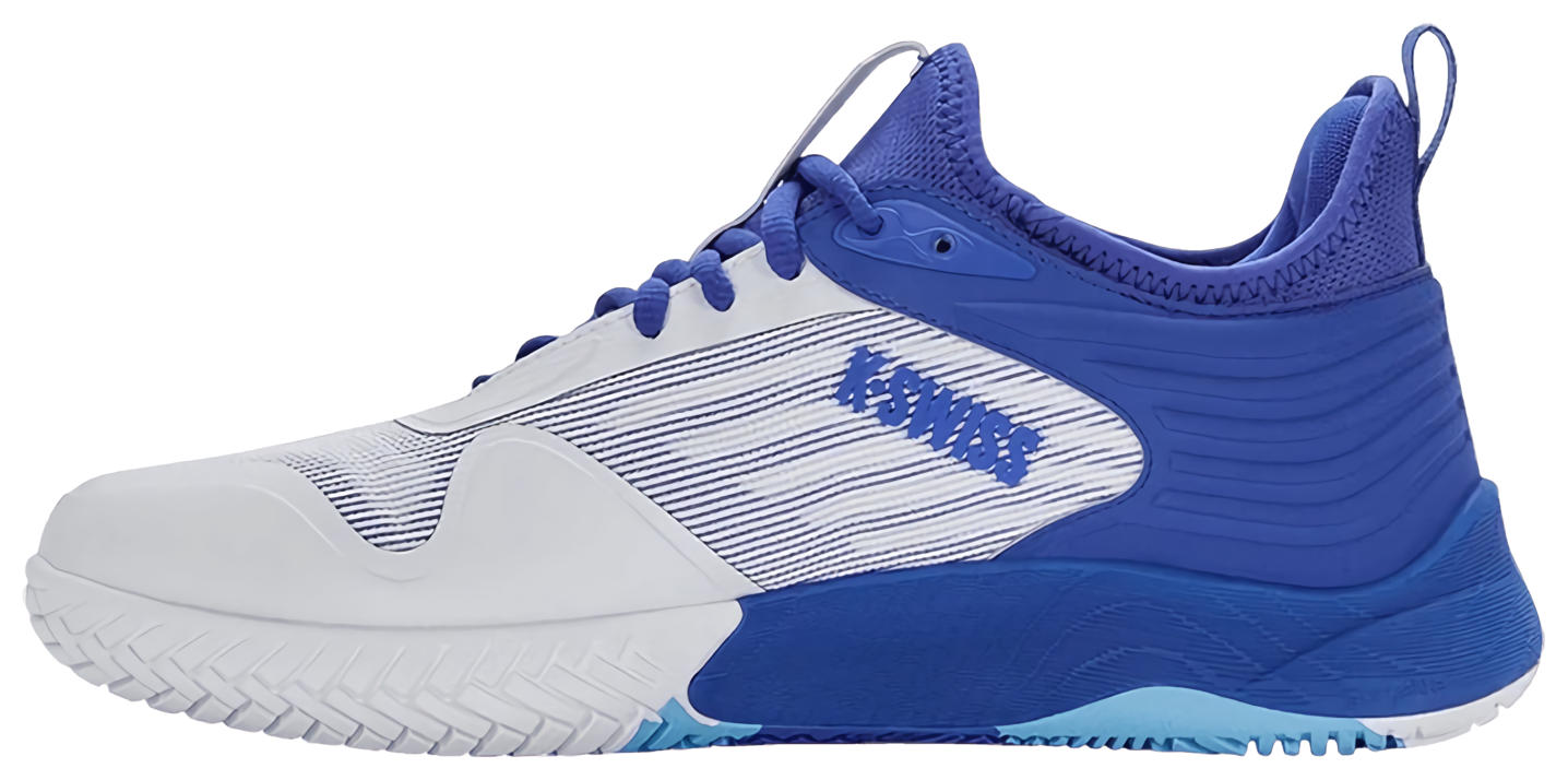 Кроссовки мужские K-Swiss Hypercourt Pinnacle, Бело-Сине-Бирюзовые, с карбоновой пластиной, для тенниса (р. EUR 44.5)