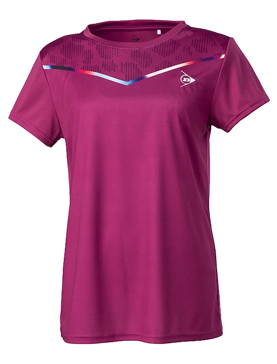 Футболка женская Dunlop Crew T-Shirt W, Пурпурная (L)