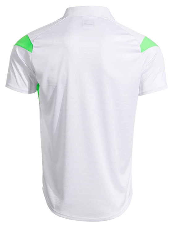 Поло мужское Joma Montreal Short Sleeve Polo M, Белое/зелёное (M)