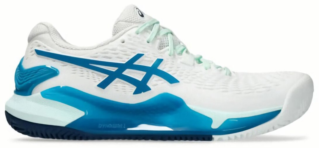 (EU) Кроссовки женские Asics Gel Resolution 9, 1042A224, Белый/Голубой (р. 40)