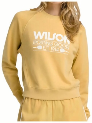 (EU) Свитшот женский Wilson Sideline Crew, Золотистый (L)