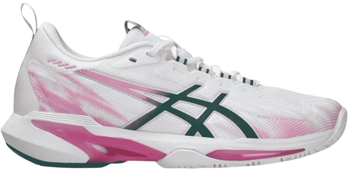 Кроссовки для падела женские Asics SONICSMASH FF (W), Белый/Розовый/Зеленый (р.39)