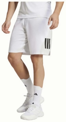 (EU) Шорты мужские Adidas Club 3 Stripes Kue78 7 дюймов, Белые (XS)